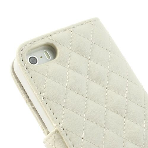 grid lederen hoesje voor iphone 5 s se wit grid lederen hoesje voor iphone 5 s se wit