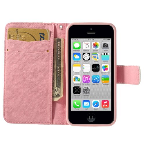 pu leren wallet iphone 5c wit bloemen pu leren wallet iphone 5c wit bloemen