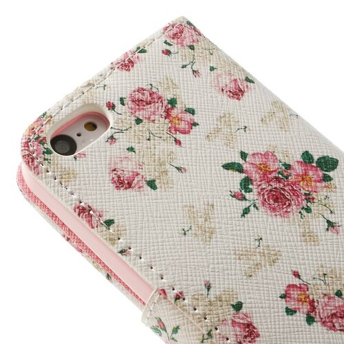 pu leren wallet iphone 5c wit bloemen pu leren wallet iphone 5c wit bloemen