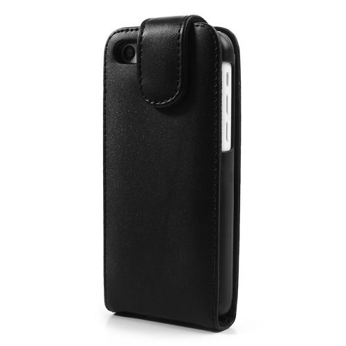 Doormoon zwart doormoon leren flip cover voor iphone 5c Doormoon zwart doormoon leren flip cover voor iphone 5c