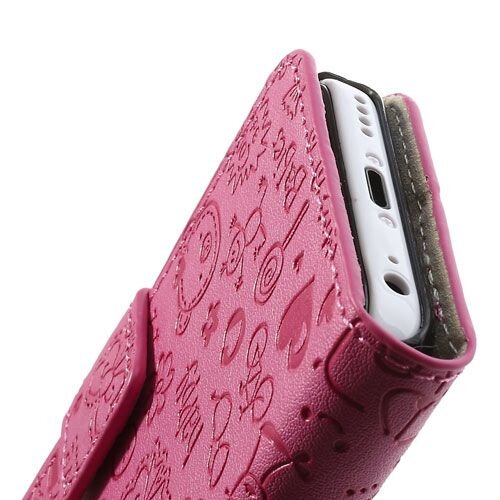 cartoon graffiti leer hoesje voor iphone 5c hard