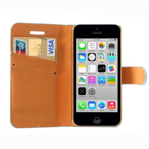 diamant leren hoesje voor iphone 5c 6699304