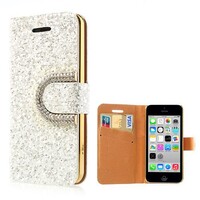 Diamant Leren Hoesje voor iPhone 5c