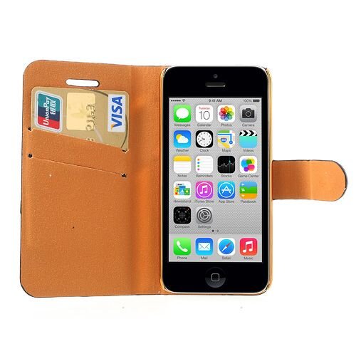 diamant leren hoesje voor iphone 5c 6699326