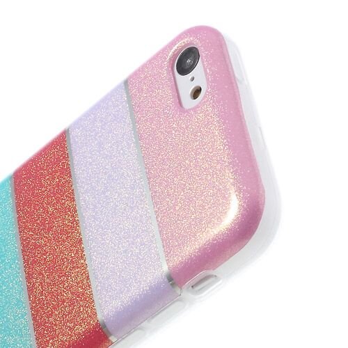 kleurrijke regenboog glittery powder tpu gel cove