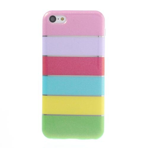 kleurrijke regenboog glittery powder tpu gel cove