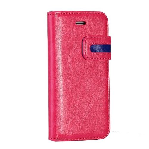 crazy horse stand lederen case iphone 5 5s roze