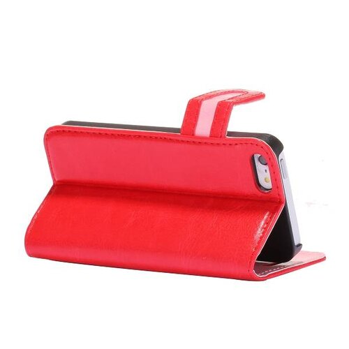Crazy Horse crazy horse stand lederen case iphone 5 5s rood Crazy Horse crazy horse stand lederen case iphone 5 5s rood