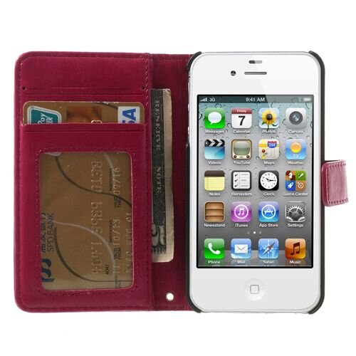 Crazy Horse crazy horse stand lederen kaarthouder roze voor i