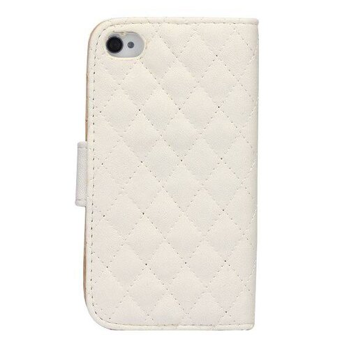 grids wallet bling hartje flip stand leren hoesje