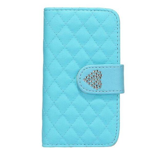 grids wallet bling hartje flip stand leren hoesje 6727039
