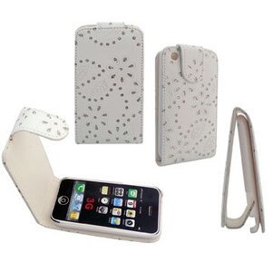 BlingBling Flip Leren hoesje voor iPhone 3G en 3GS
