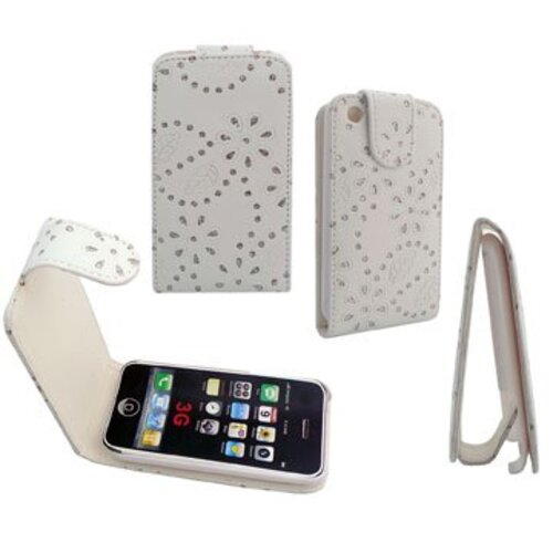 BlingBling Flip Leren hoesje voor iPhone 3G en 3GS