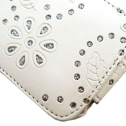 blingbling flip leren hoesje voor iphone 3g en 3g