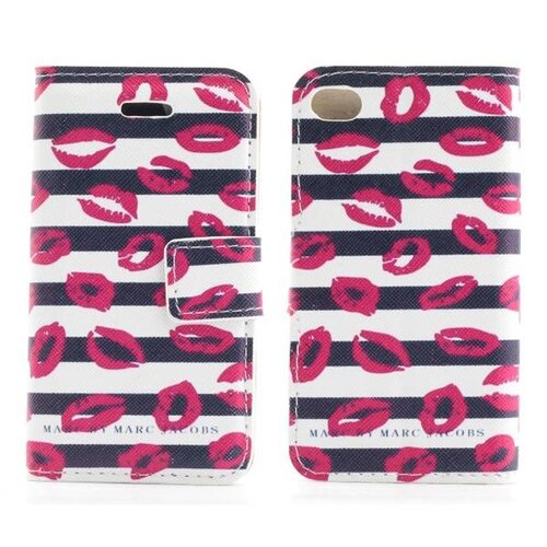 pu leren hoesje voor iphone 4s 4 lip print