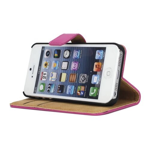 split leren wallet iphone 5 s se donker roze split leren wallet iphone 5 s se donker roze