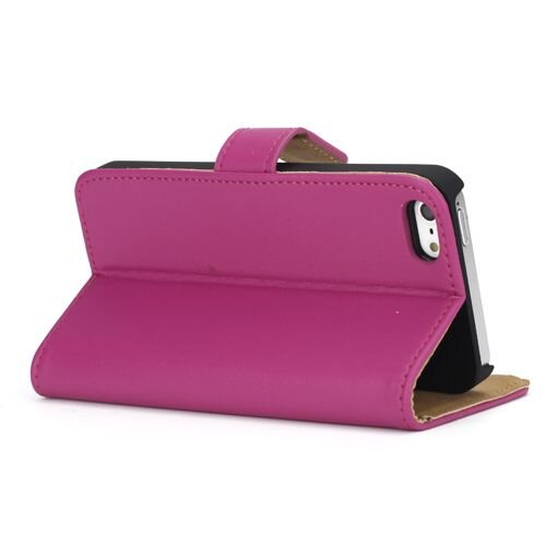 split leren wallet iphone 5 s se donker roze split leren wallet iphone 5 s se donker roze
