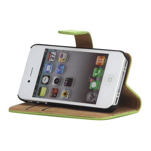 book case iphone 4 4s groen