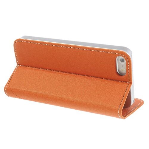 lederen stand case iphone 5 oranje 6828665 lederen stand case iphone 5 oranje 6828665