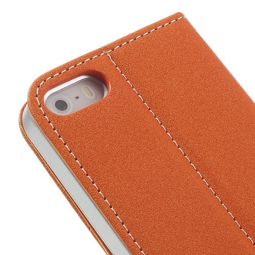 lederen stand case iphone 5 oranje 6828665 lederen stand case iphone 5 oranje 6828665
