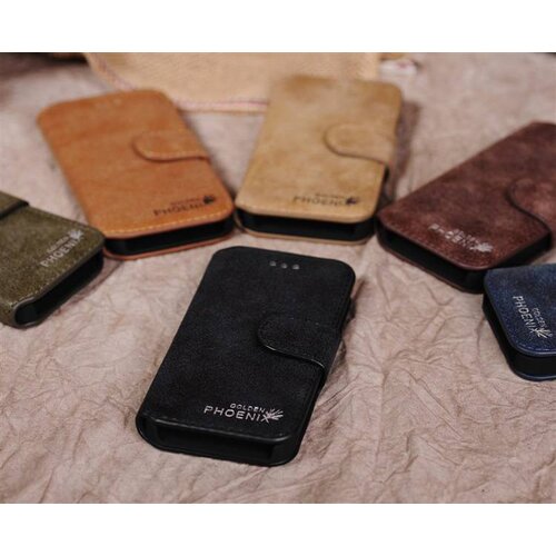 Golden Phoenix golden phoenix split leren wallet iphone 5 s se groen