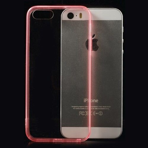 TPU 0.5mm Softcase iPhone 5(s)/SE - Zacht Roze TPU 0.5mm Softcase iPhone 5(s)/SE - Zacht Roze