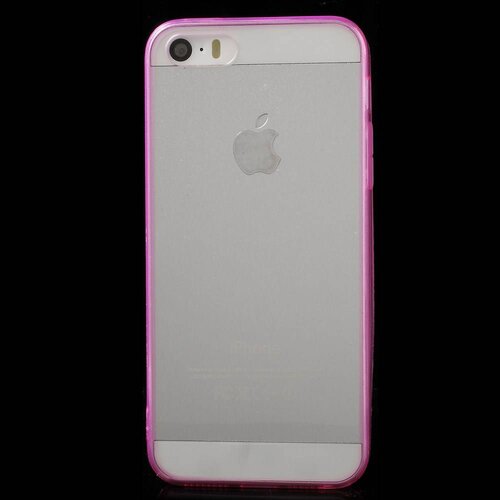 tpu 0 5mm softcase iphone 5 s se roze