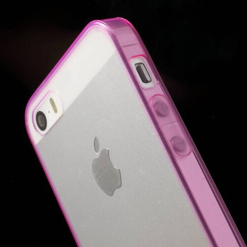 tpu 0 5mm softcase iphone 5 s se roze