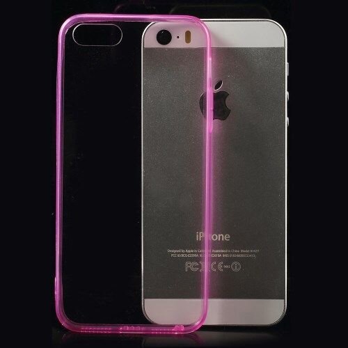 tpu 0 5mm softcase iphone 5 s se roze