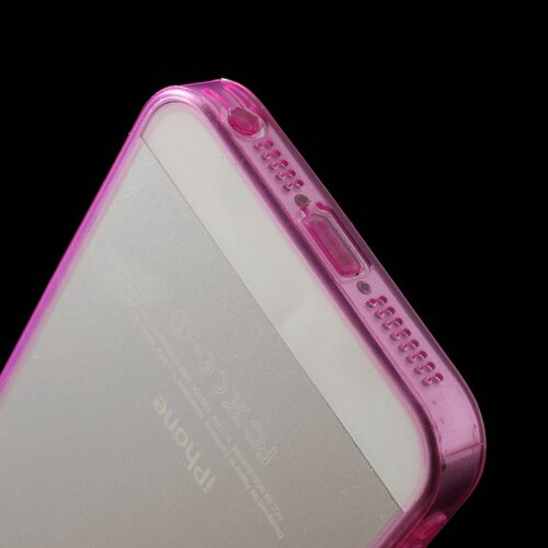 tpu 0 5mm softcase iphone 5 s se roze