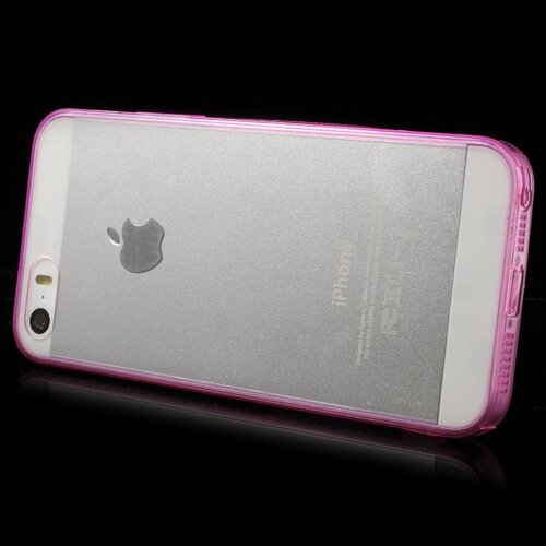 tpu 0 5mm softcase iphone 5 s se roze