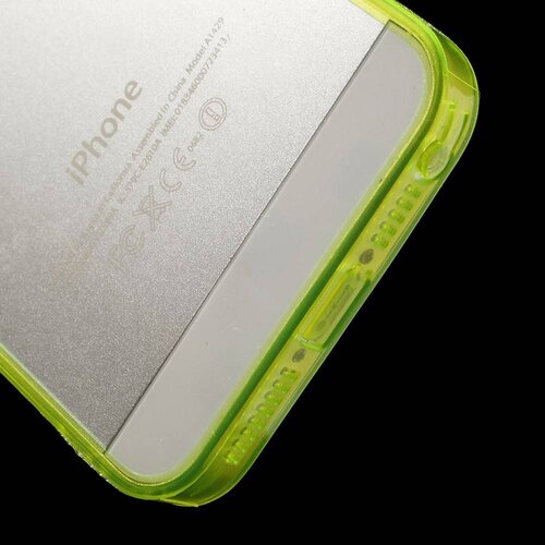 tpu 0 5mm softcase iphone 5 s se neon groen