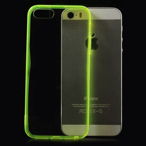 tpu 0 5mm softcase iphone 5 s se neon groen