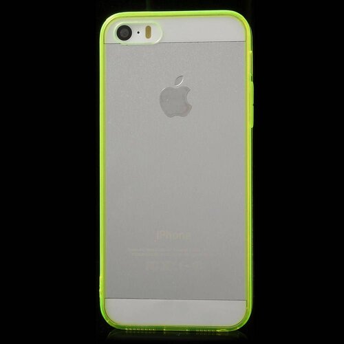 tpu 0 5mm softcase iphone 5 s se neon groen