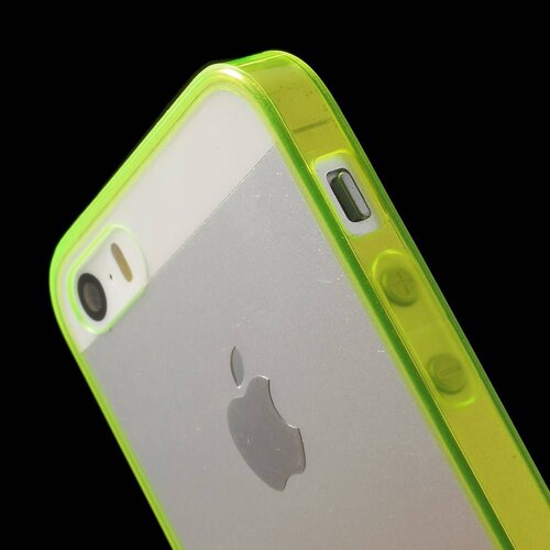 tpu 0 5mm softcase iphone 5 s se neon groen