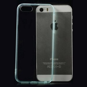 TPU 0.5mm Softcase iPhone 5(s)/SE - Cyaan TPU 0.5mm Softcase iPhone 5(s)/SE - Cyaan