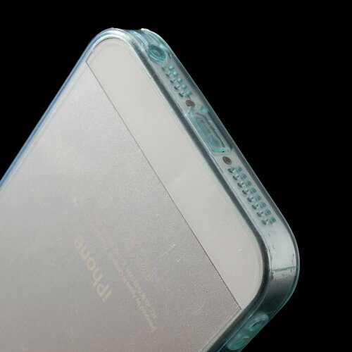 tpu 0 5mm softcase iphone 5 s se cyaan