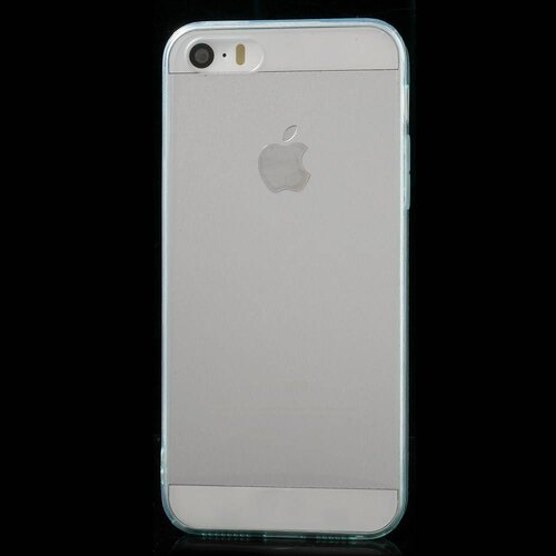 tpu 0 5mm softcase iphone 5 s se cyaan