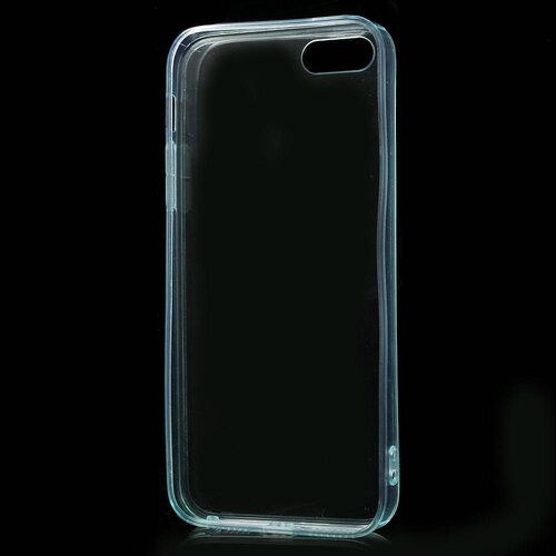 tpu 0 5mm softcase iphone 5 s se cyaan
