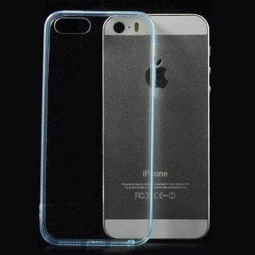 TPU 0.5mm Softcase iPhone 5(s)/SE - Blauw TPU 0.5mm Softcase iPhone 5(s)/SE - Blauw