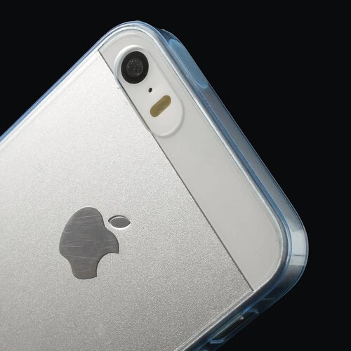 tpu 0 5mm softcase iphone 5 s se blauw