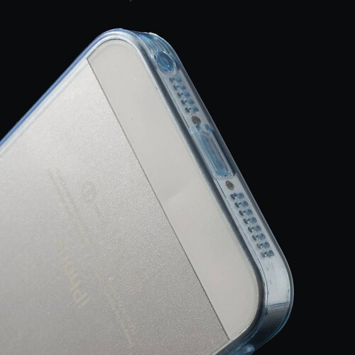 tpu 0 5mm softcase iphone 5 s se blauw
