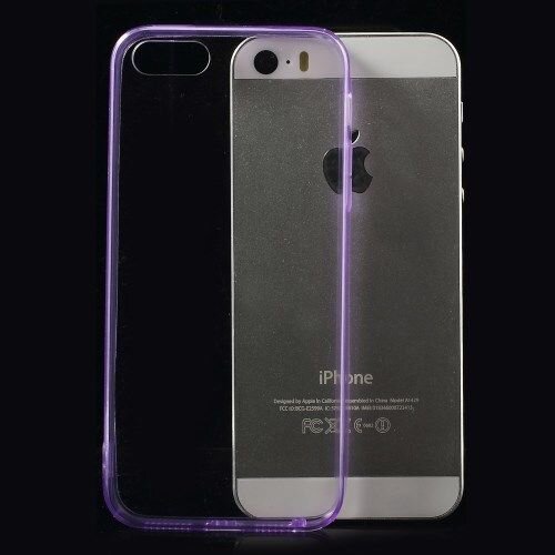 TPU 0.5mm Softcase iPhone 5(s)/SE - Paars TPU 0.5mm Softcase iPhone 5(s)/SE - Paars