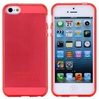 Glossy rood TPU iPhone 5 Case
