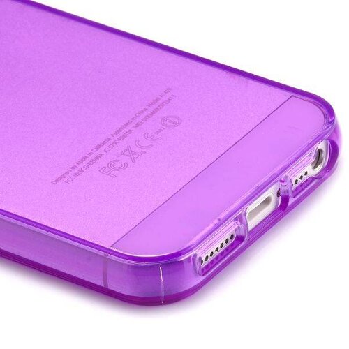 glossy paars tpu iphone 5 case