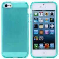 Glossy blauw/groen TPU iPhone 5 Case