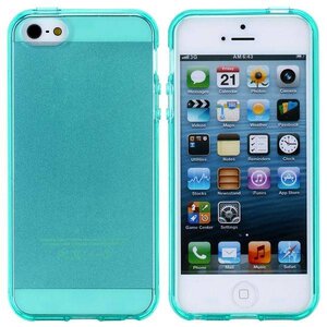 Glossy blauw/groen TPU iPhone 5 Case Glossy blauw/groen TPU iPhone 5 Case