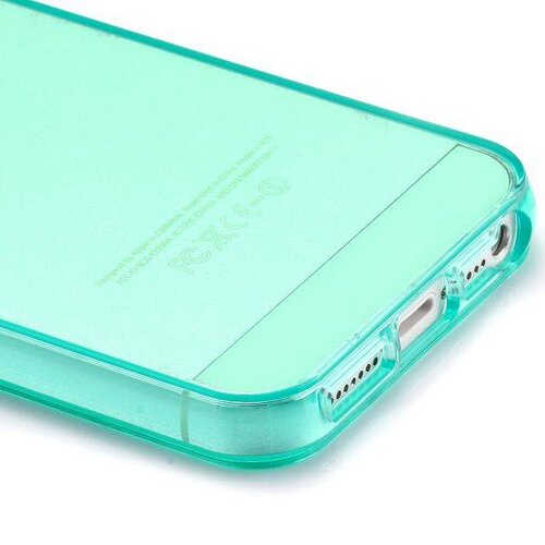 glossy blauw groen tpu iphone 5 case