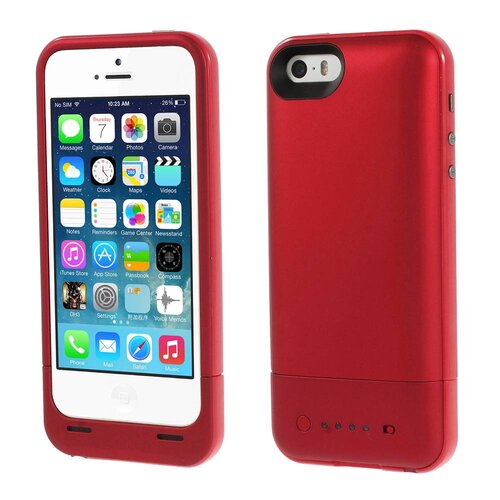 1700mAh batterijhouder voor de iPhone 5 5s - Rood