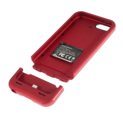 1700mah batterijhouder voor de iphone 5 5s rood 1700mah batterijhouder voor de iphone 5 5s rood